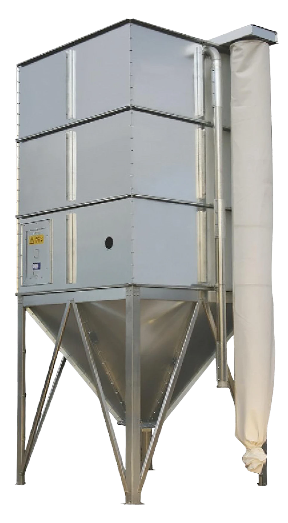 Silo of filterunit voor materiaalopslag